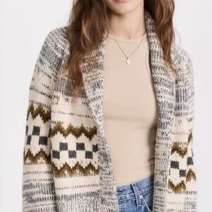 The Great Geo Check Lodge Cardigan Sweater Size 0(worn Once)